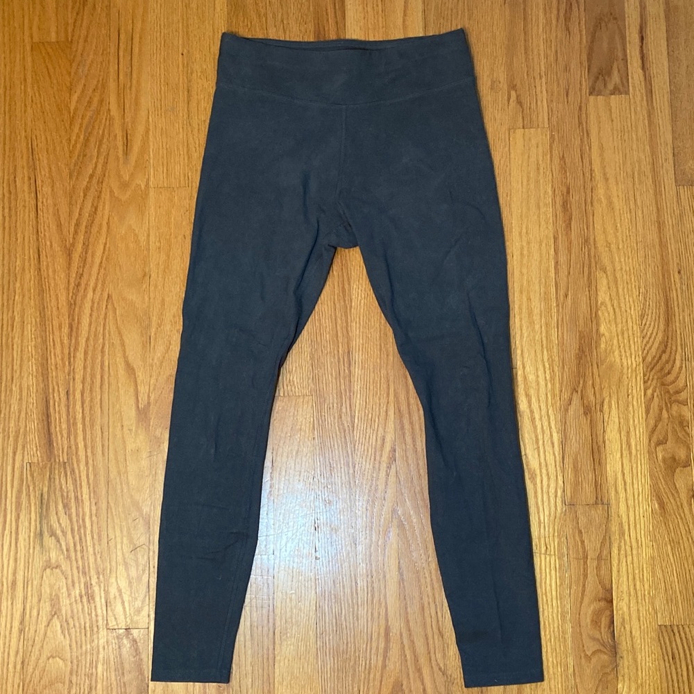 Pact Charcoal Gray Organic Cotton On-the-Go-To High-Waist Leggings - Size M